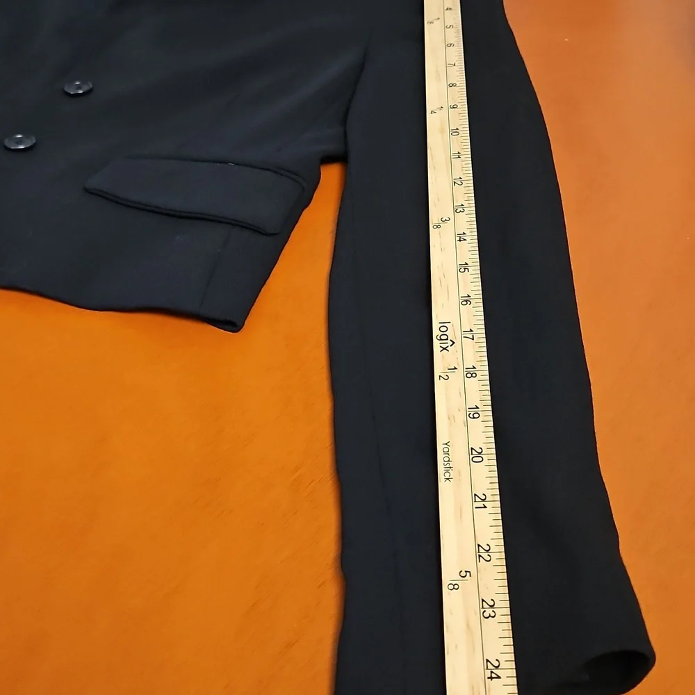 BCBGMaxAzria Black Jacket, Wool Blend, Size Small